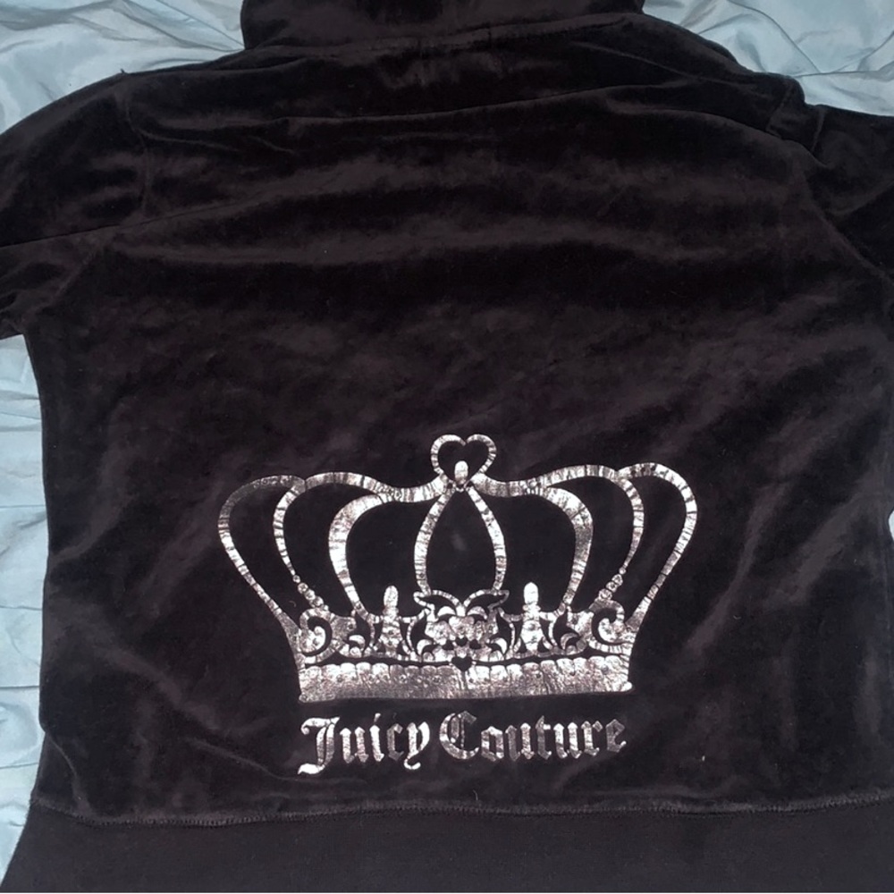 JUICY COUTURE RARE ZIP UP HOODIE BEDAZZLED